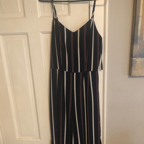 Spaghetti strap, striped jumpsuit - Picture 1 of 1